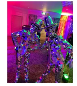 Gentleman Mirror Man Costume Carnival Wedding Interactive Performance Suit