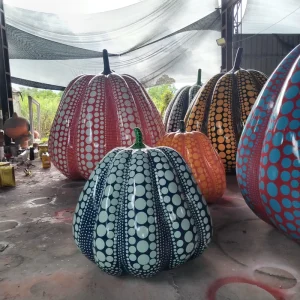 Giant Custom Outdoor Fiberglass Halloween Pumpkin Sculpture Display for Halloween Party Event Holiday Decoration