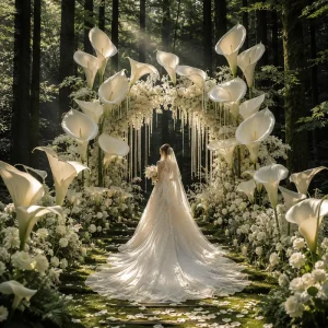 Giant EVA Artificial Calla Lily Flowers for Outdoor Wedding Ceremony Arch Stage Backdrop Event Decoration