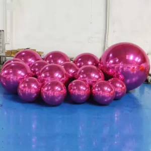 Giant Events PVC Inflatable Mirror Sphere Balls Inflatable Disco Mirror Ball Decor for Party Stage Advertising Balloon