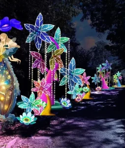 Giant Holiday Lights Outdoor Graduation Ramadan Zoo Lantern Display Park Garden Music Festival Light Show Customized LED