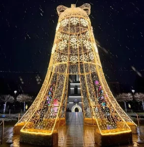 Giant IP65 Waterproof Christmas Bell Decoration Outdoor/Indoor Commercial Holiday Lighting for Garden Park Festival Displays