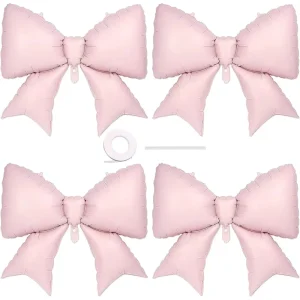 Giant Pink Helium Bow Balloon Globos for Girl Birthday Wedding Bride Mother’s Day Party Birthday Decor