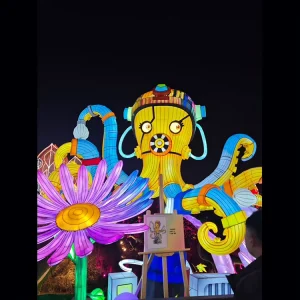 Giant Steampunk Square Lantern Waterproof LED Chinese Silk Lantern for Christmas Indoor Outdoor Festival Carnival Decoration