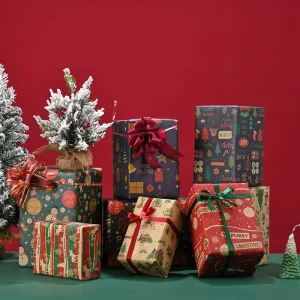 Gift Paper Cartoon Christmas Gift Wrapping Paper for Party Gift Packaging