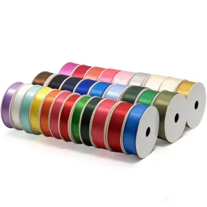 Gift Satin Ribbon Roll 1 1/2 Inch Satin Ribbon 4 Cm 100 Yards For Floral Bouquets Gift Wrap