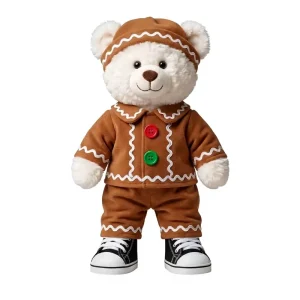 Gingerbread Teddy Bear Plush Toy Outfit Set Cartoon Stuffed Animal Costume Holiday Gift China No Filling