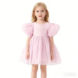 Girls Ballet Performance Dress Princess Tulle Gown Puffy Sleeve Ball Dance Recital Party Christmas Birthday Costume
