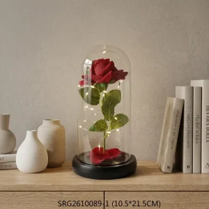 Glass Led Balls with Handmade Flowers for Wedding Decoration and Home Decoration