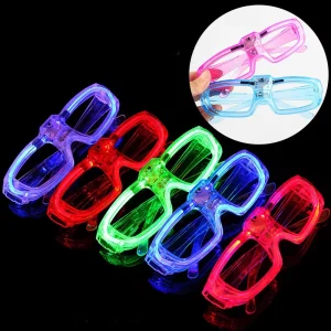 Glow in the Dark Neon Party Supplies Light Up Glasses Christmas & Halloween Birthday Party Favors Flashing Glasses