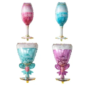 Goblet Shaped Aluminum Balloon Foil Glass Wedding Theme for Happy Birthday & Valentines Party Decor Air Globos for Celebration