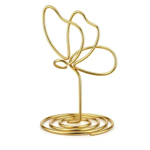 Gold Butterfly Table Number Holders Place Card Holders for Table Butterfly Photo Holder Decoration for Wedding Reception