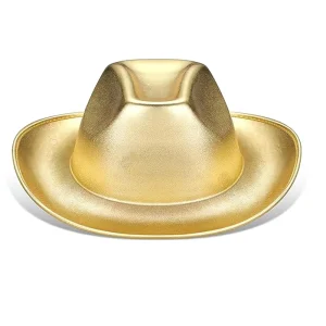 Gold Neon Cloth Adult Party Cowboy Hat for Graduation New Year Halloween Thanksgiving Father’s Day Performances