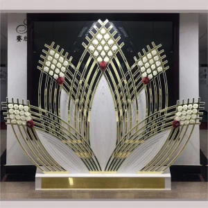 Golden Wedding Backdrop for Wedding Decoration Party