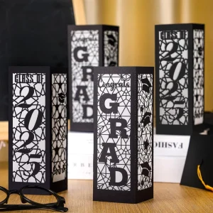 Graduation Lantern Paper Lampshade Candle Decorate Party LED Decorate with Candle Night Light