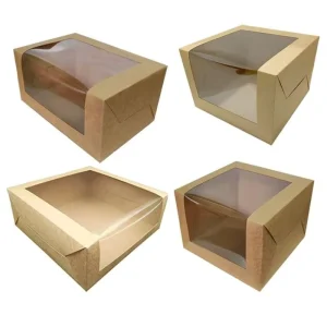 Greaseproof disposable white cake takeaway box custom dimensions for dessert shop retail and holiday gift cake packing