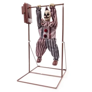 Gymnastics Clown Electric Sound-Activated Halloween Haunted House Decoration