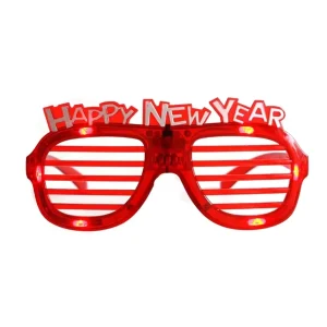 H-316 Light up Shutter Glasses Glow Flashing LED Sunglasses for New Year Party