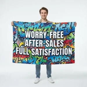 HD Sublimation Print Personalized Business Logo Banner Flags UV Resistant for Pop up Shop Source Factory Durable Polyester