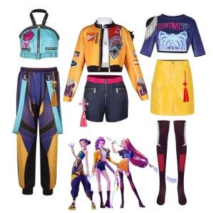 HOT Rumi Cosplay Costume Uniform Halloween Carnival Party Christmas Play Role Clothes Clothing