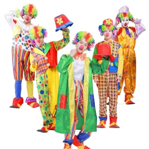 Halloween Adult Clown Costume for Cosplay Costume Party Adult Bar Decoration Christmas Party Clown Suit