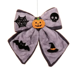 Halloween Bow tie Decorations Pumpkin Designs Party Scene Setup Ghost festival Window Hangings Custom made Velvet