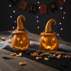 Halloween Ceramic Pumpkin for Festival Party Decorations Small Size Home Decoration