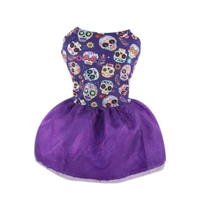 Halloween Costume Festival Puppy Dress Skirt for Small Dogs Luxury Dog Clothes Pet Cosplay Party Dogs Clothes