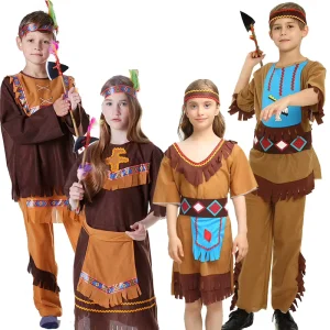 Halloween Costume Male Aboriginal Child Female Aboriginal Indian Costume Aboriginal Savage