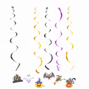 Halloween Craft Home Decoration Halloween Party Hanging Banner Spiral Ornaments Scary Halloween Decoration Outdoor