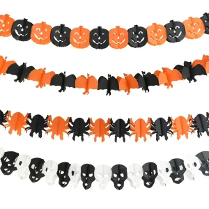 Halloween Decor Kit 3M Hanging Garlands Ghost Flags Spider Banners
