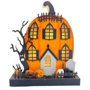 Halloween Decoration Light Pumpkin House Decoration Ornaments Home Office Desktop Decorations Halloween