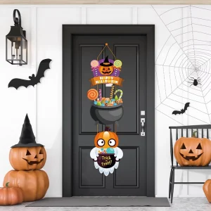 Halloween Decoration Props Pumpkin Bat Door Hanging Ghost Festival Pendants Atmosphere Surrounding Scene Decoration Party