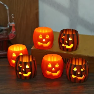Halloween Decoration Pumpkin Lights Home Party & Holiday Atmosphere Supplies Decoration Props LED Electronic Candle