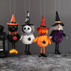 Halloween Decorations Ghost Festival Bar Pumpkin Witch Ornaments Broom Ghost House Props KTV Decorations