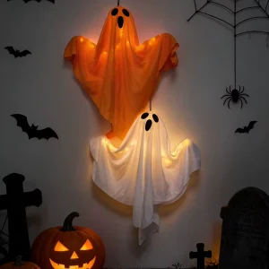 Halloween Decorations Halloween Ghost and Spooky Ornaments Props Decorations Outdoor Atmosphere Setups Home Door Decorations