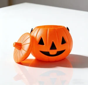 Halloween Decorative Jack O Lantern Pumpkin Bucket Lid Portable Kindergarten School Party Props De Long NGT Indoor