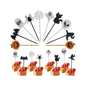 Halloween Dessert Fork Fork Diablo Style Cupcakes Decorative Fruit Sushi Multi purpose Tableware Birthday Party Festival