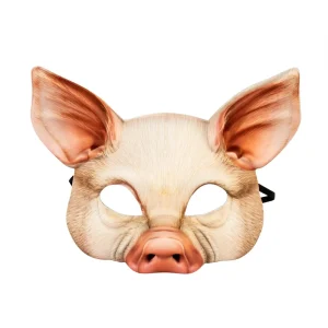 Halloween EVA Half Face Pig Shaped Animal Mask for Costume Party Cosplay Prop