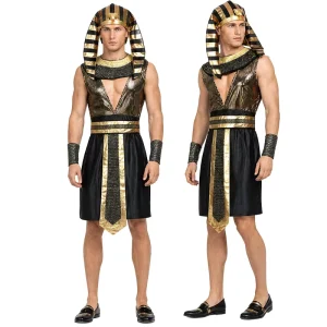 Halloween Egyptian Pharaoh TV Role Playing Adult Unisex Polyester Suits Costumes Customization Festival Performance Skirts