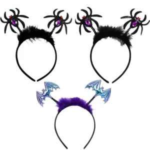 Halloween Funny Headband Party Headwear Photo Props Children’s Performance Costume Feathers Bats Spiders Headbands