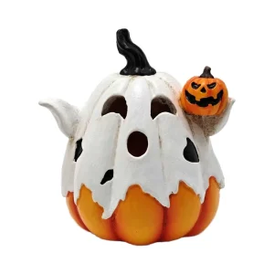 Halloween Ghost Pumpkin Resin Decor Creative Design for Party Home or Office Desk Decorations