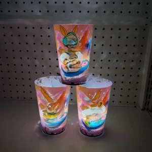 Halloween Glow in the Dark Cups LED Light up Plastic Party Supplies for Dec Festival Events