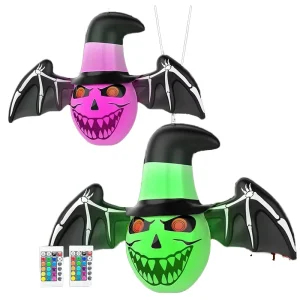 Halloween Glowing Pumpkin Ghost Ornament Scary Haunted House Yard Decoration PVC Inflatable Bat Cowrie Brand Digital Printing
