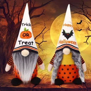 Halloween Gnome Faceless Standing Doll Ornament for Ghost Festival