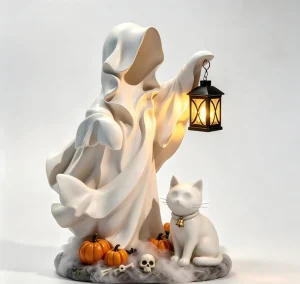 Halloween Grim Reaper Handmade Resin Sculpture Hand painted Artwork for Home Decoration and Gifts