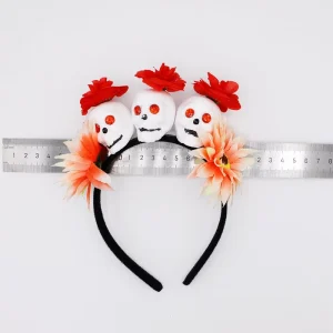 Halloween Hair Hoop Funny Pumpkin Flower Skull Plastic Hair Accessories Holiday Party Props Festival of the Dead