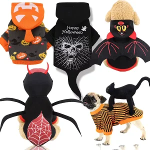 Halloween Holiday Uniforms Cotton Eco Friendly Funny Pets Dogs Clothing Supplies