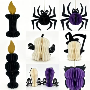 Halloween Home Decor Gifts 3d Paper Carvings Pumpkin Ghost Party Decoration Halloween Holiday Supplies