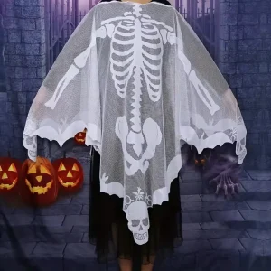 Halloween Horror Skeleton Costume Cosplay Decoration High Quality Polyester Material Party Wall Decorations